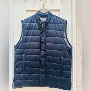 Men’s size XL Vince quilted vest navy blue in mint condition. Interior pocket.